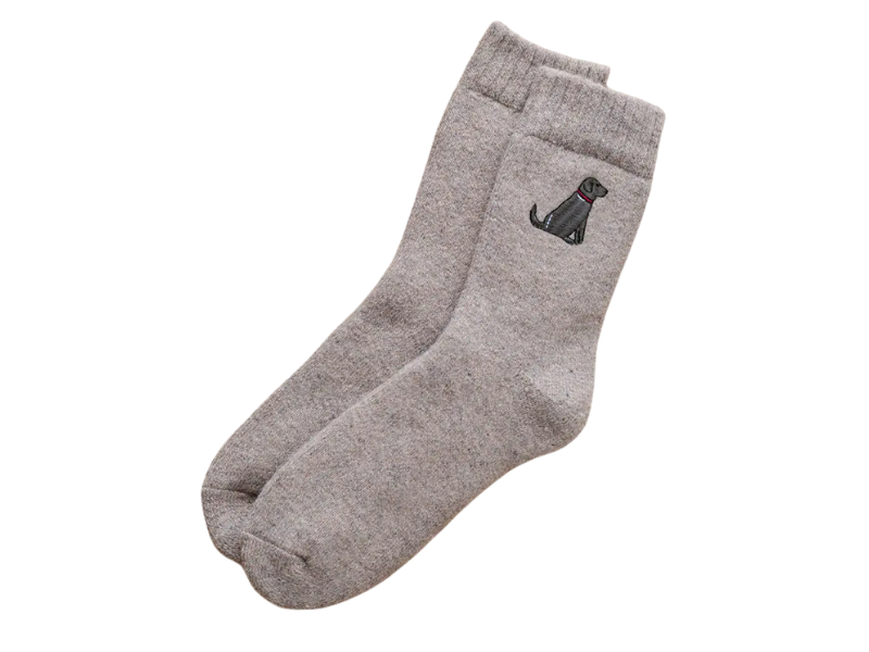 Dog Walking Socks - Chocolate Labrador