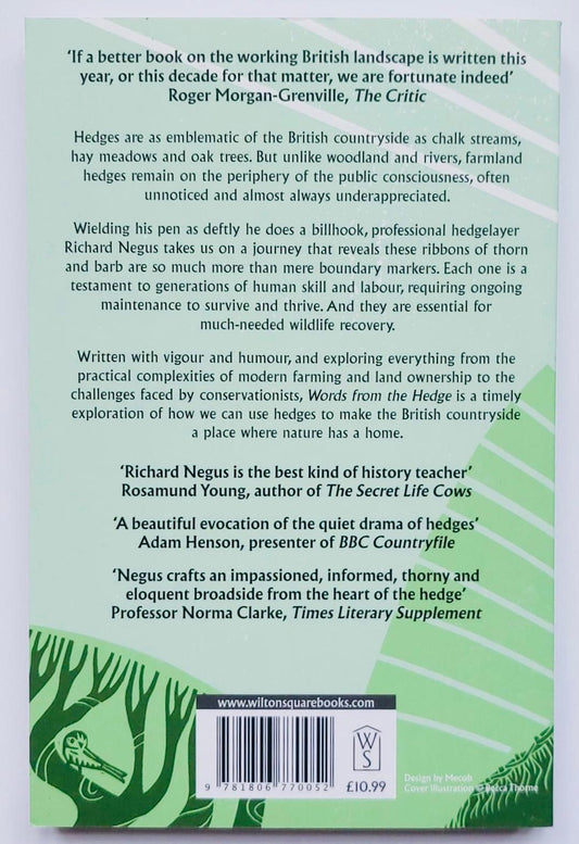Words from the Hedge by Richard Negus