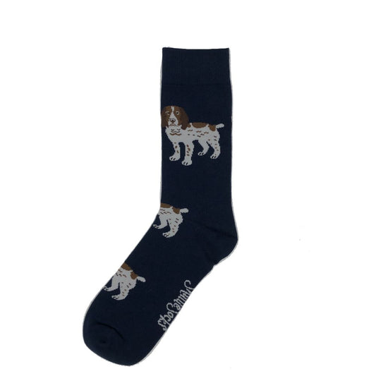 Navy Spaniel Socks by Shuttle Socks