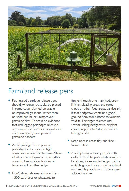 Guidelines for sustainable gamebird releasing - eBook