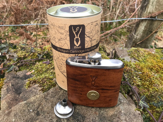 J Boult Designs Shotgun Cartridge Hip Flask