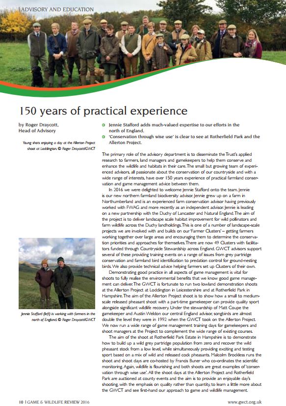 GWCT Annual Review 2016 - eBook