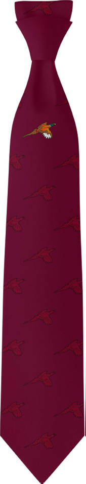 GWCT Burgundy Pheasant Tie