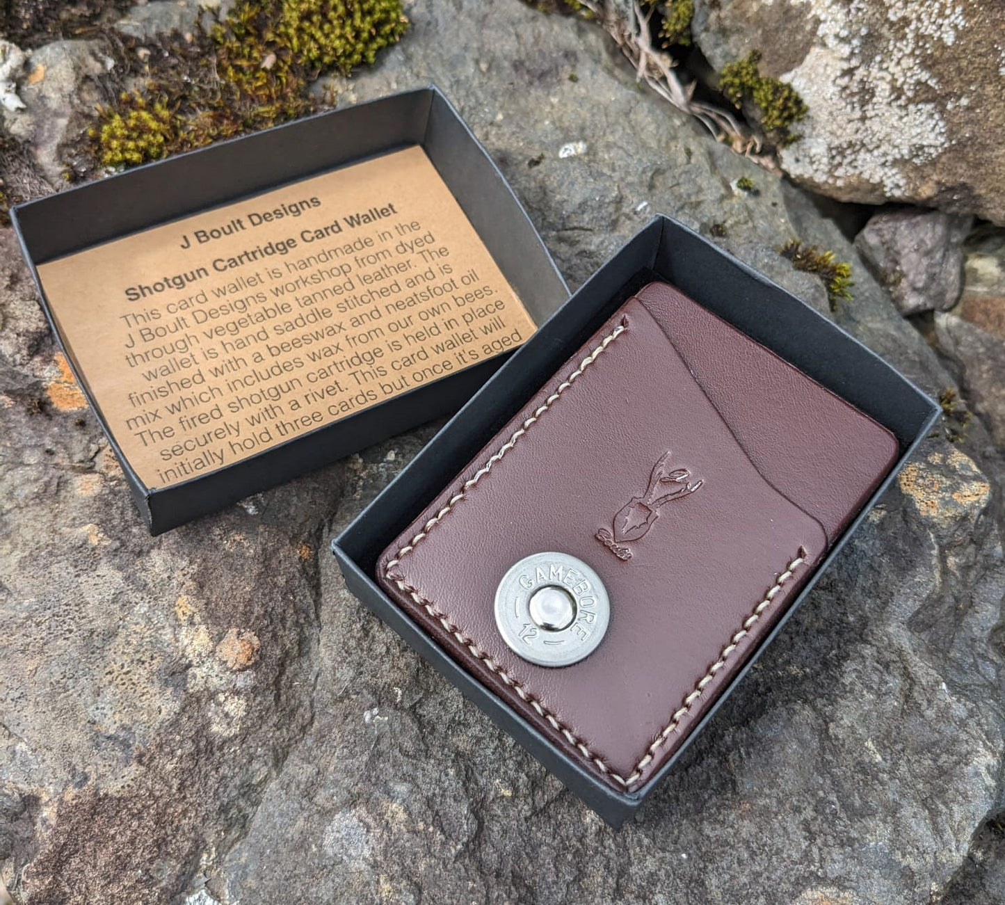 J Boult Designs Handmade Leather Card Wallet