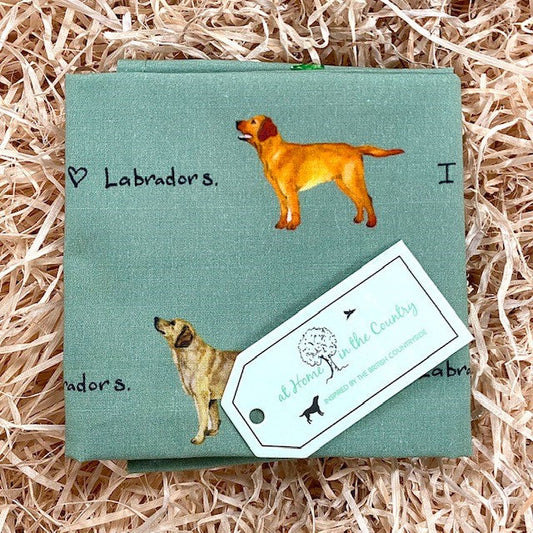 I heart labradors handkerchief