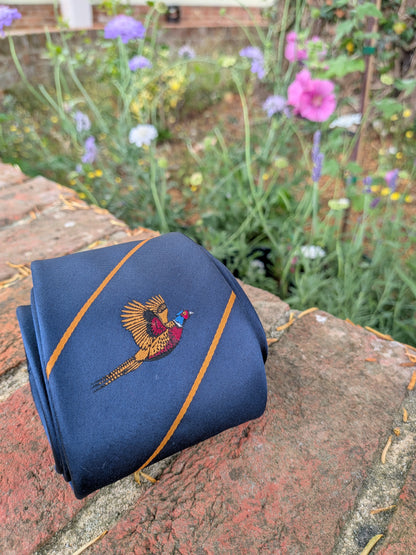 Navy Pheasant Tie
