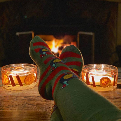 Green & Red Pheasant Shooting/Walking Socks by Shuttle Socks