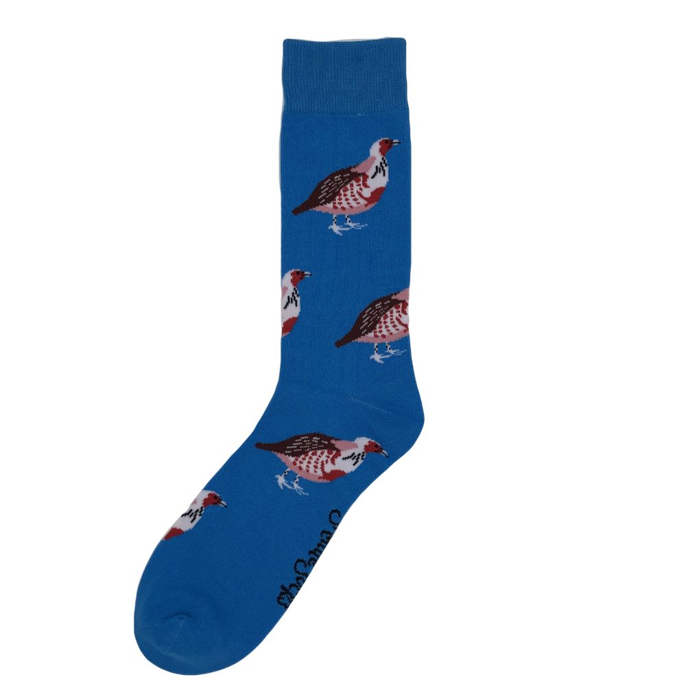 Blue Partridge Socks by Shuttle Socks