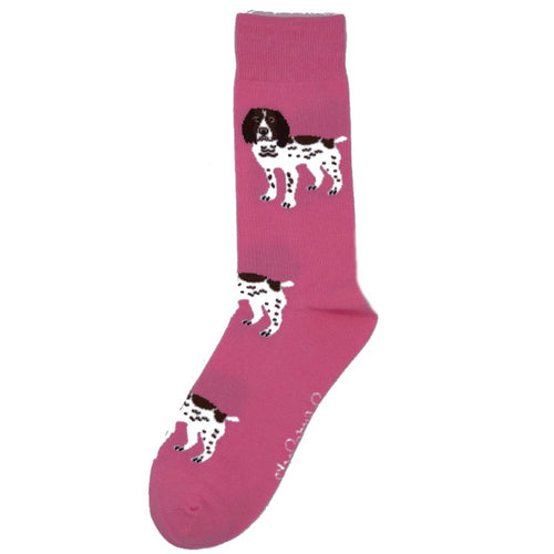 Pink Spaniel Socks by Shuttle Socks