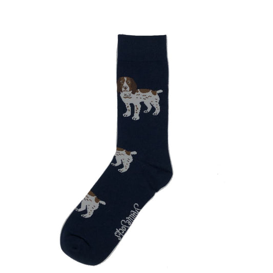 Navy Spaniel Socks by ShuttleSocks