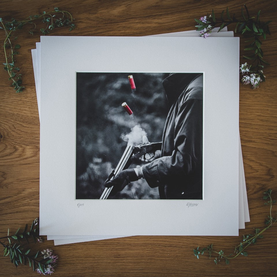 'Eject' - Fieldsports Photographic Print by Rachel Foster