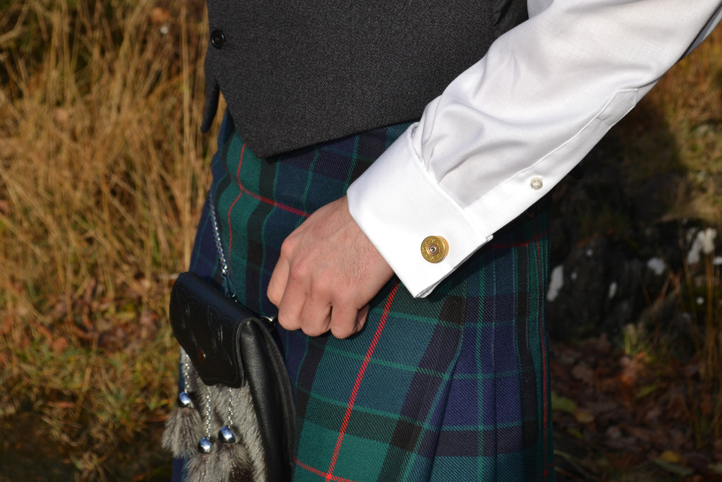 12 bore Shotgun Cartridge Cufflinks by J Boult Designs