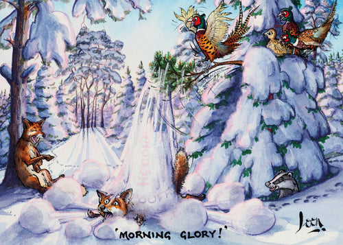 Morning Glory by Loon - GWCT Christmas Cards (10 per pack)
