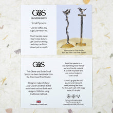 Load image into Gallery viewer, Handmade Owl Pewter Spoon